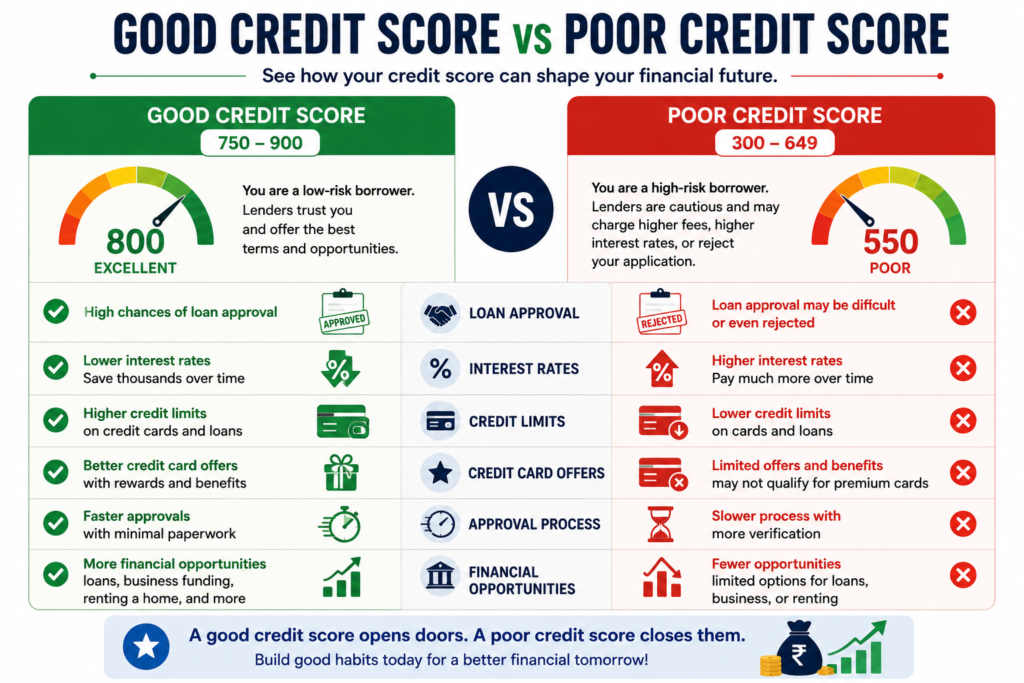 Benefits-of-good-credit-score-versus-poor-credit-score