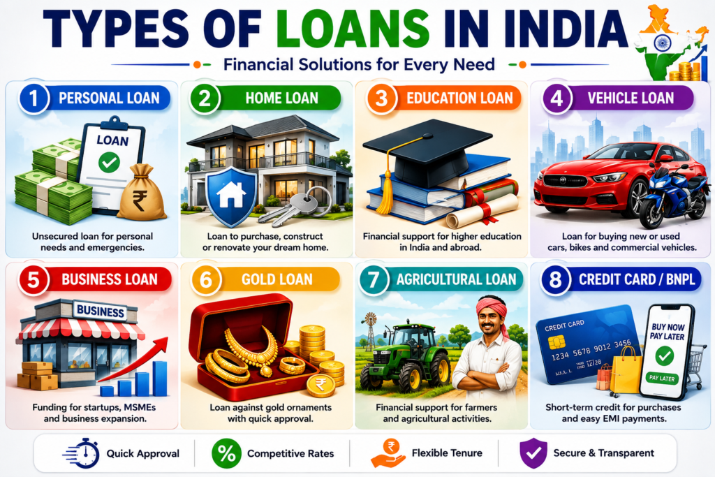 Types of Loans in India